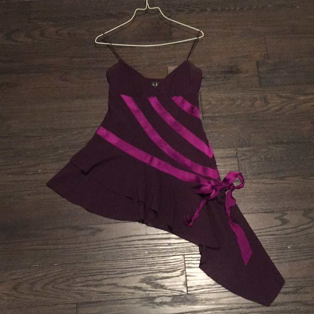 Nicole miller silk long top